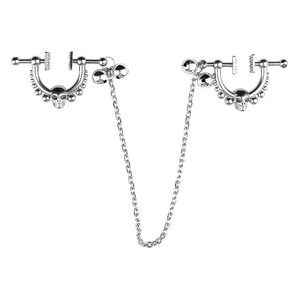 Skull Heads Nipple Clamp