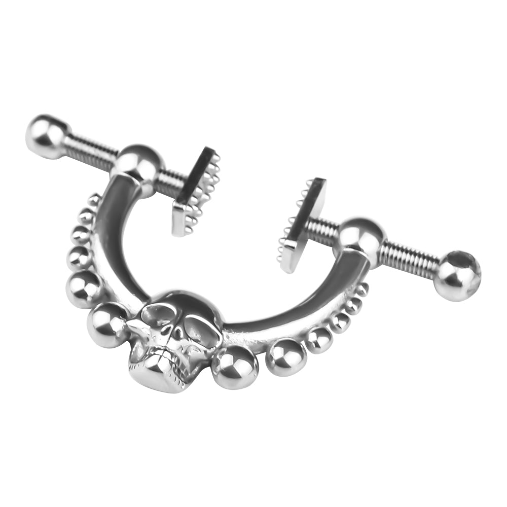 Skull Heads Nipple Clamp