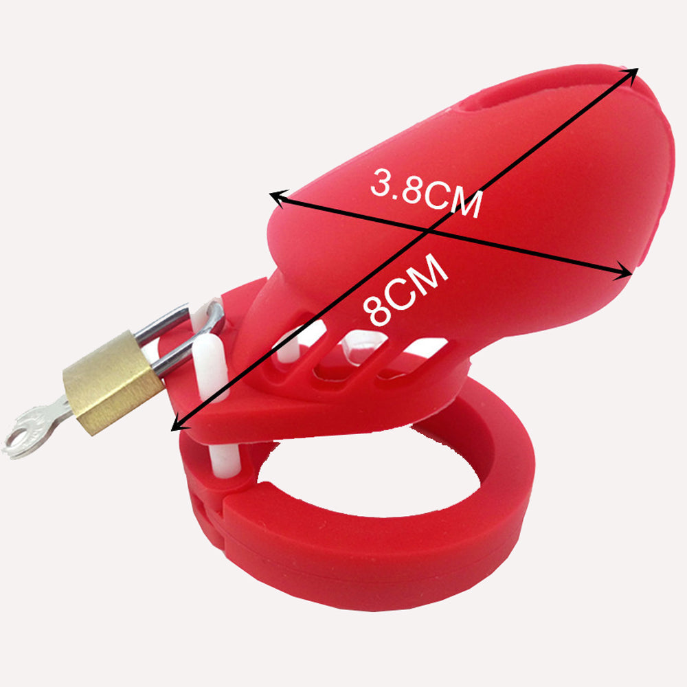 Xscockcage | Cage à pénis en silicone rouge