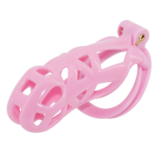 "Experience Control: Pink Cobra Chastity Cage - Ultimate Comfort & Aesthetic Appeal"