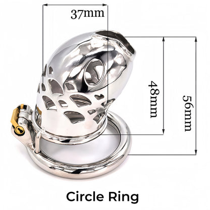 Xscockcage| Silver Carp Metal Micro Chastity Cage