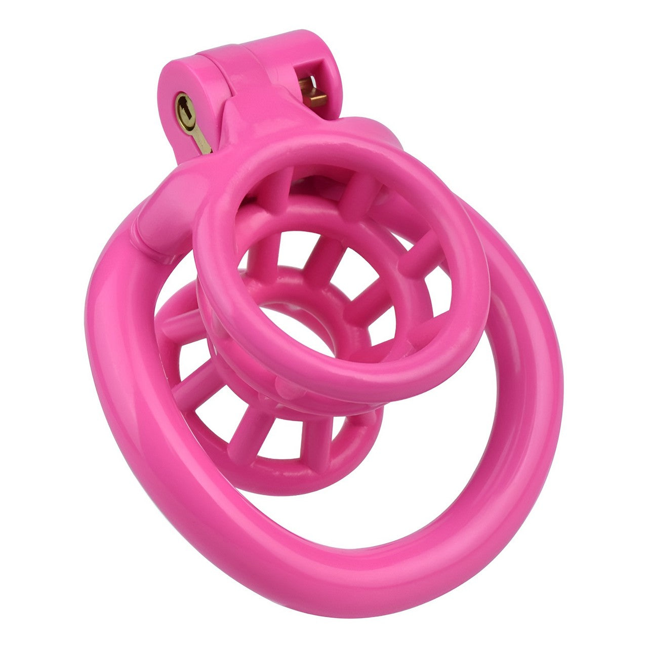 Xscockcage| 3D Printed Fish Trap Pink Inverted Chastity Cage