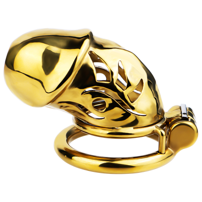 Xscockcage| Gilded Enchanting Eye Metal Hollow Lock Ring Chastity Cage