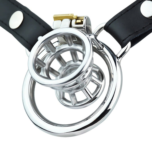 Xscockcage| Metal Fish Trap Inverted Chastity Device Sissy Chastity Cage(Regular Ring)