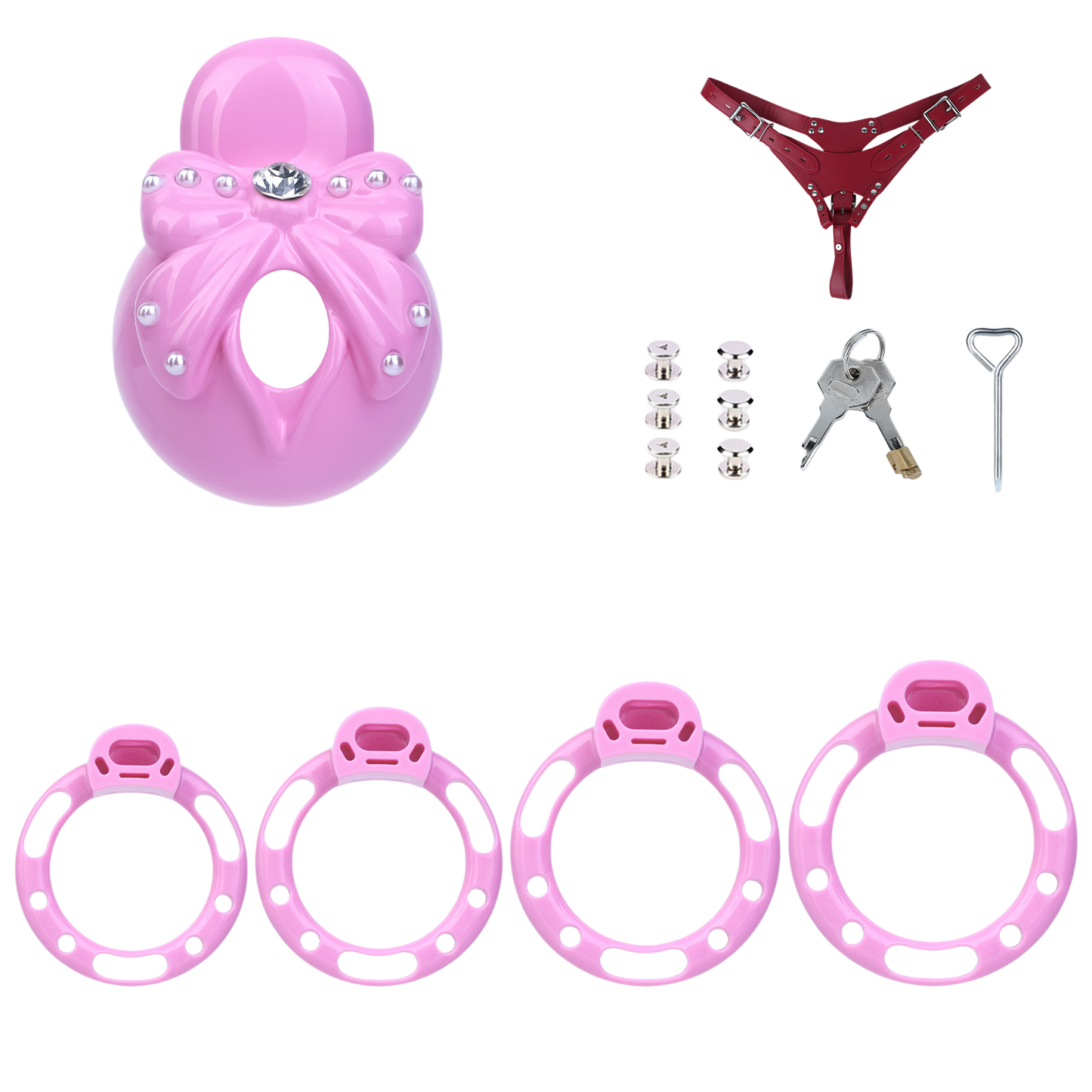 Xscockcage| Gaîne de Chasteté Diamant Bowknot