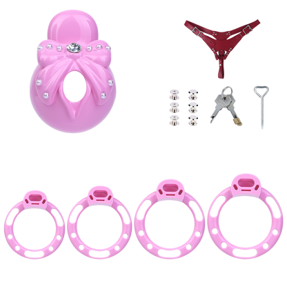 Xscockcage| Gaîne de Chasteté Diamant Bowknot