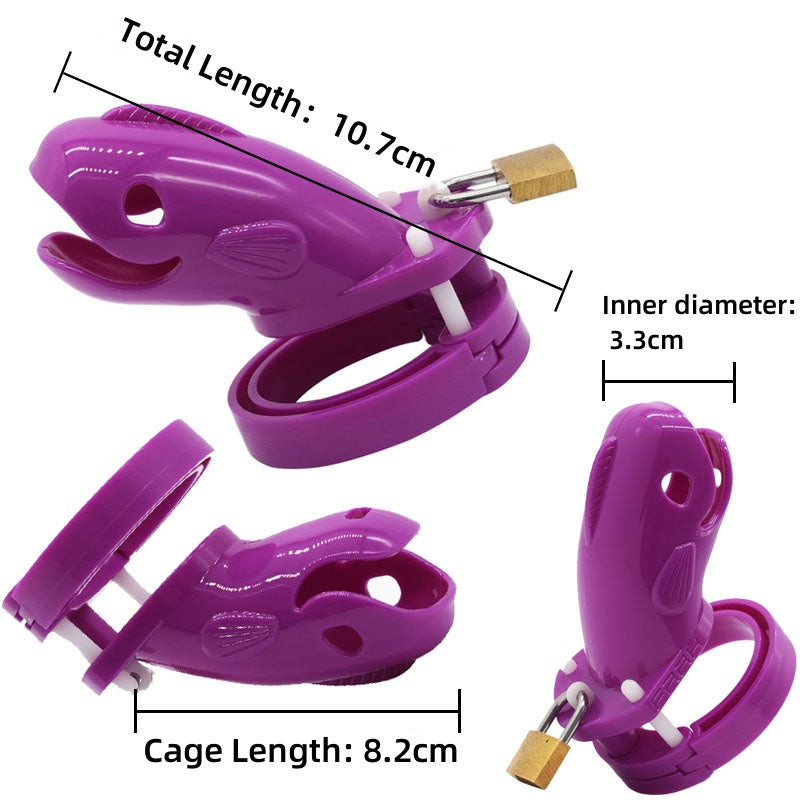 Xscockcage|  Fish Sissy Chastity Cage Male Chastity Cage (S)