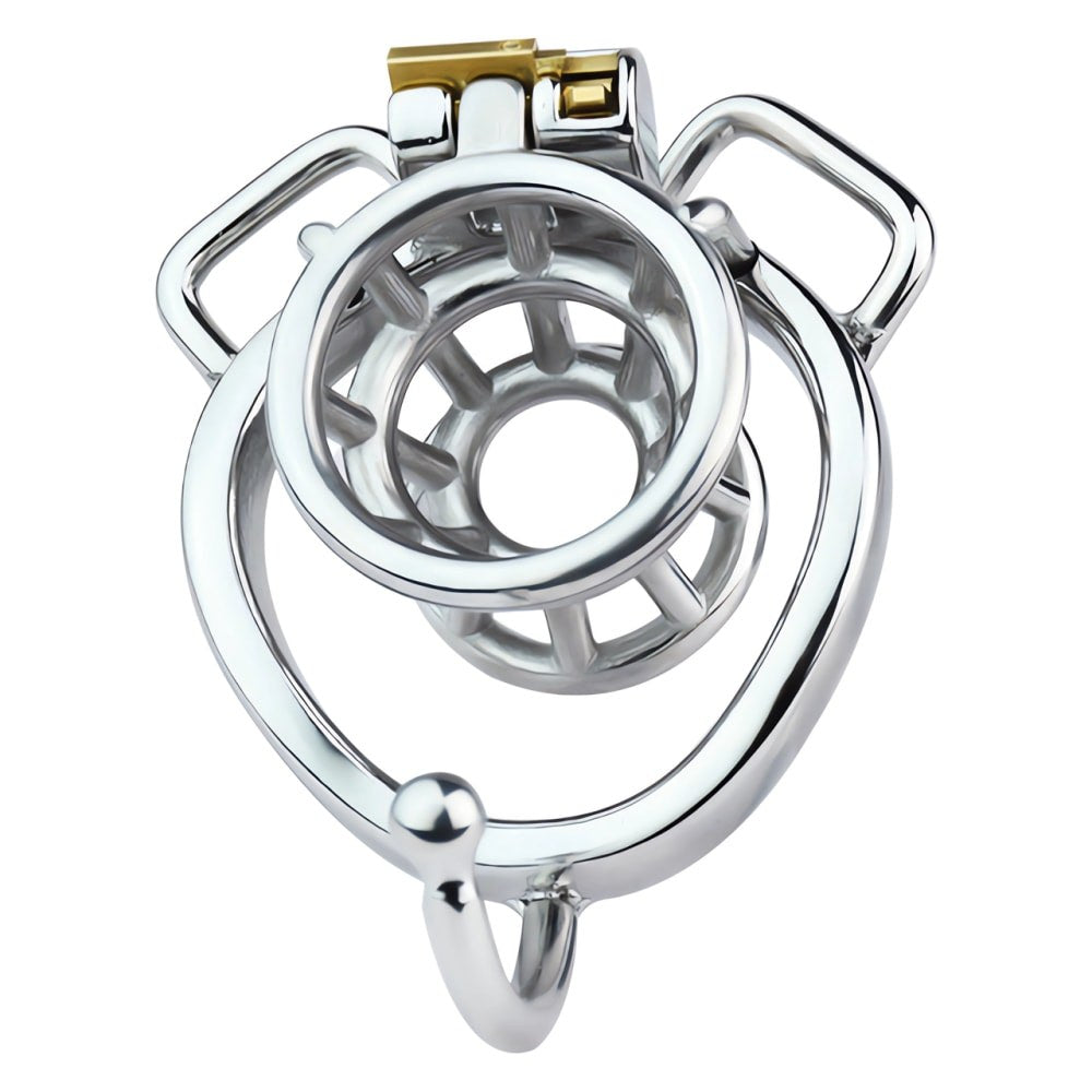 Xscockcage| Metal Fish Trap Inverted Cock Cage with Ball Hook(Cuver Ring)