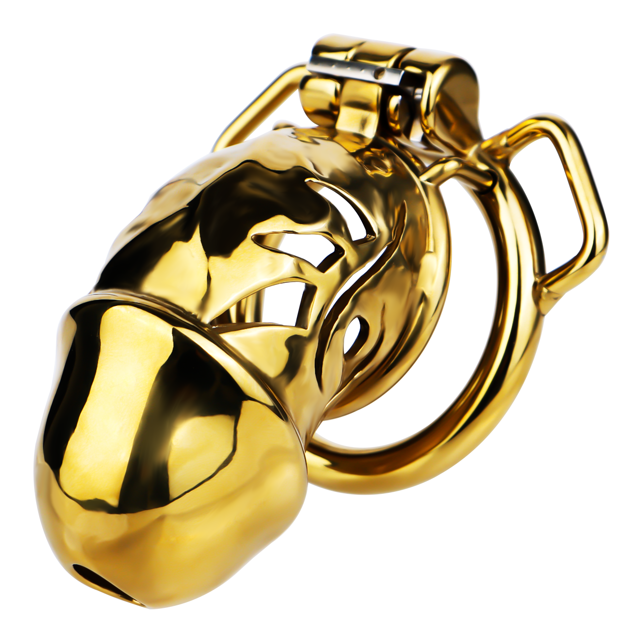 Xscockcage| Gilded Enchanting Eye Metal Hollow Lock Ring Chastity Cage