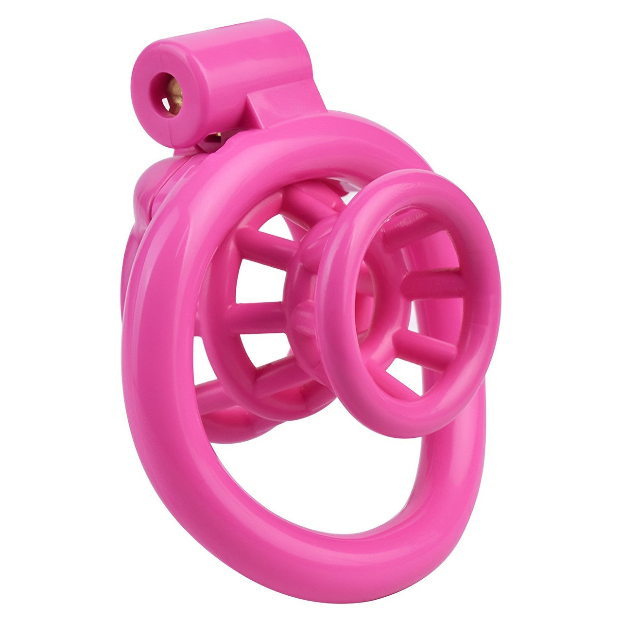 Xscockcage| 3D Printed Fish Trap Pink Inverted Chastity Cage