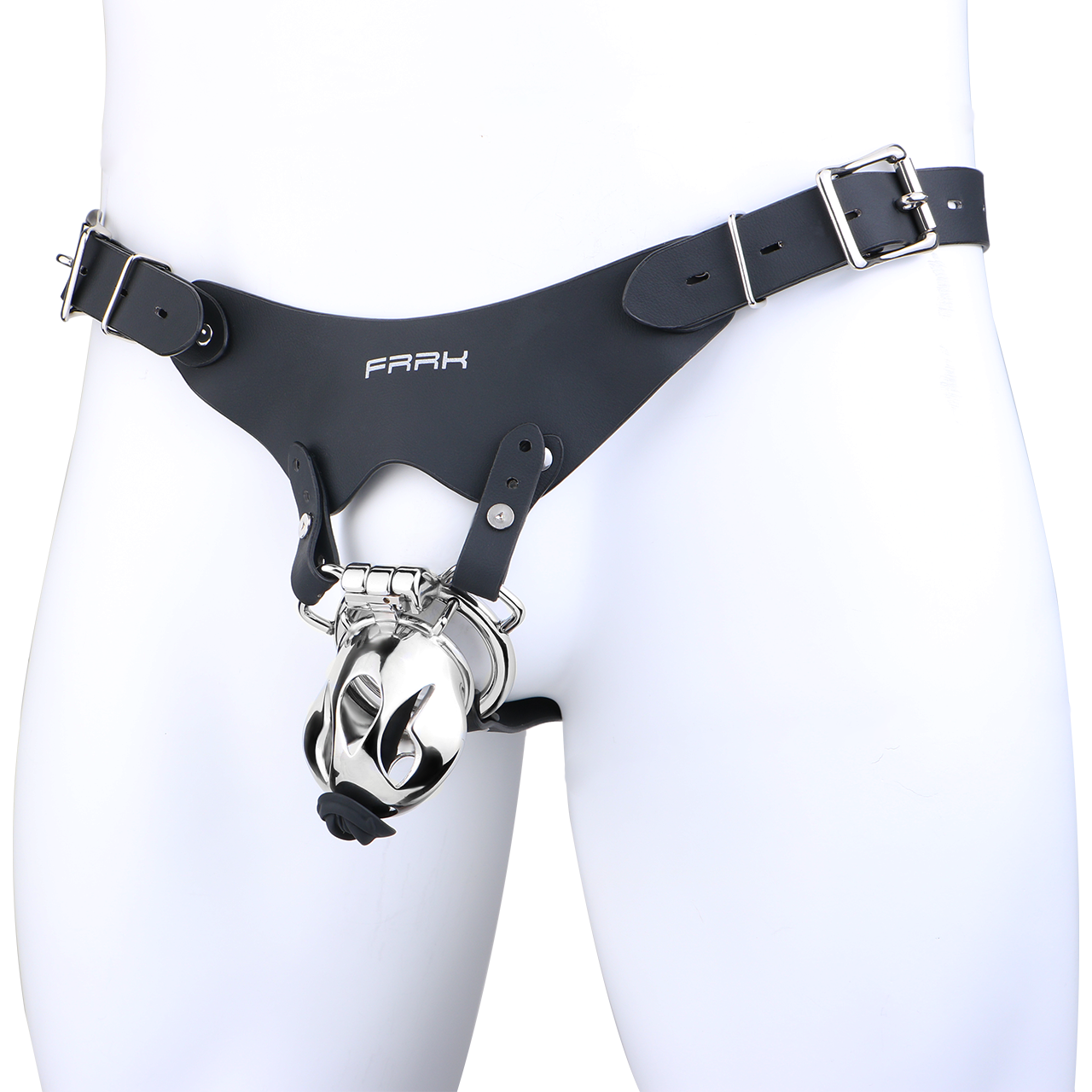 Xscockcage| Sliver COBRA Integrated Metal Chastity Cage