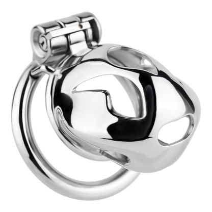 Xscockcage| Sliver COBRA Integrated Metal Chastity Cage