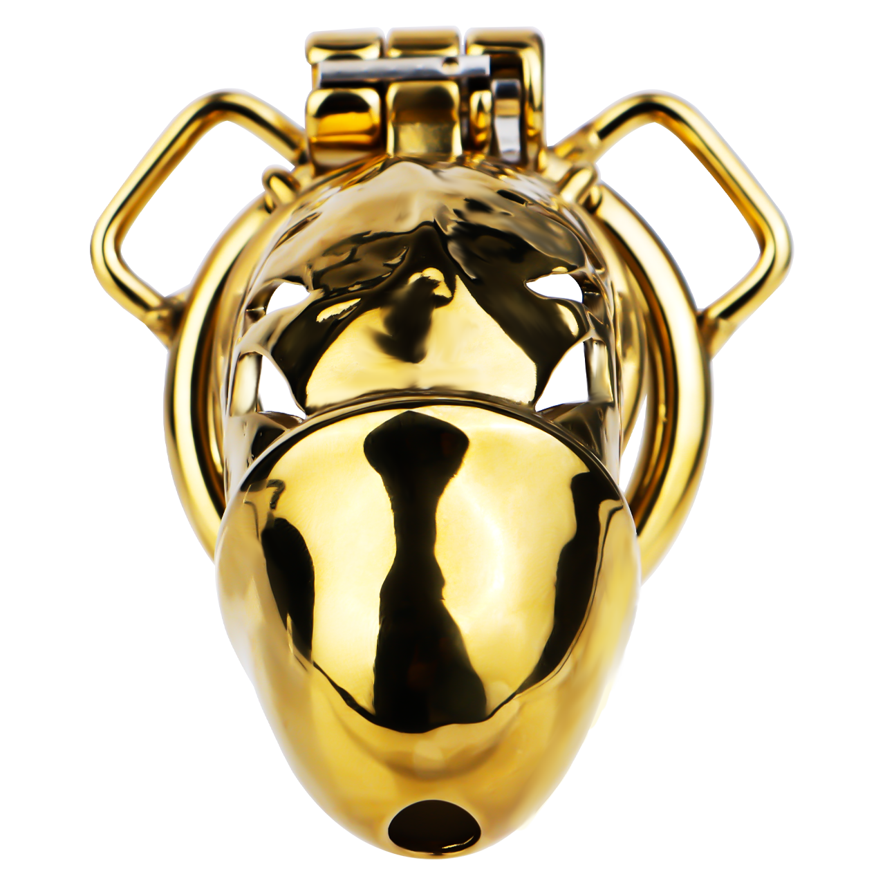 Xscockcage| Gilded Enchanting Eye Metal Hollow Lock Ring Chastity Cage