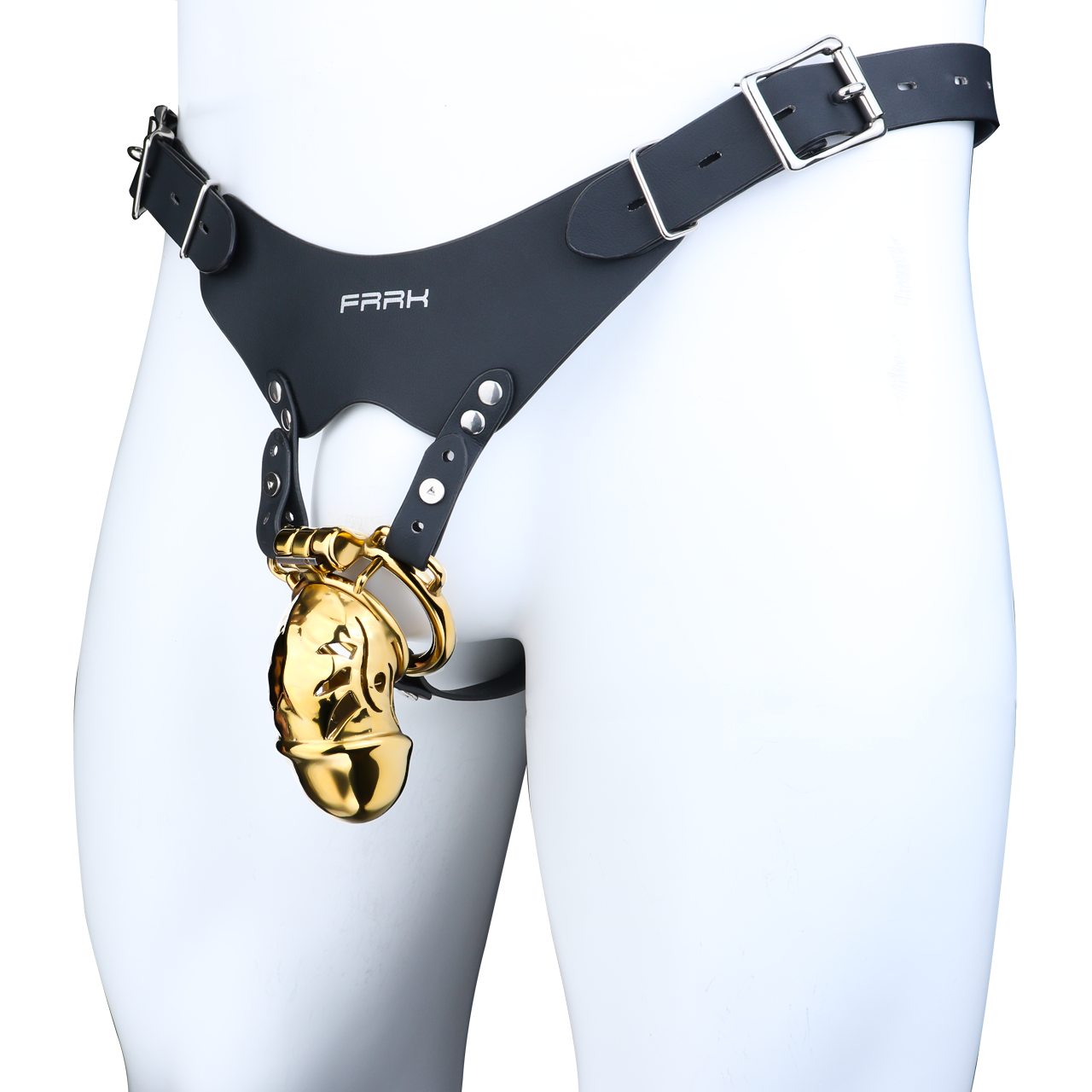 Xscockcage| Gilded Enchanting Eye Metal Hollow Lock Ring Chastity Cage