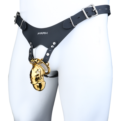 Xscockcage| Gilded Enchanting Eye Metal Hollow Lock Ring Chastity Cage