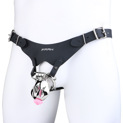 Xscockcage| Sliver COBRA Integrated Metal Chastity Cage