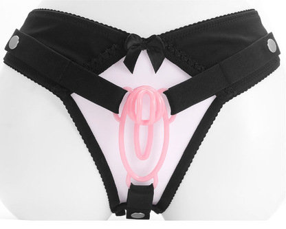 Xscockcage| Men's Sissy Belt Underwear with Lock