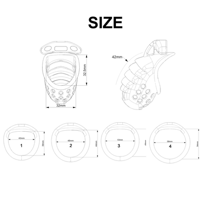 Xscockcage| Shark Gills Chastity Cage