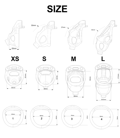 Xscockcage| Funnel Embedded Chastity Cage