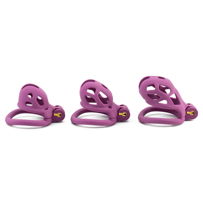 Xscockcage| Matte Texture Purple/Blue/Orange Cobra Chastity Cage 2.0