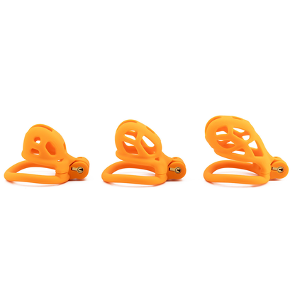 Xscockcage| Matte Texture Purple/Blue/Orange Cobra Chastity Cage 2.0