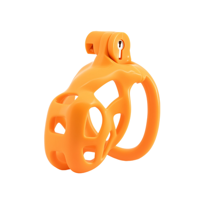 Xscockcage| Jaula de castidad Cobra naranja impresa en 3D