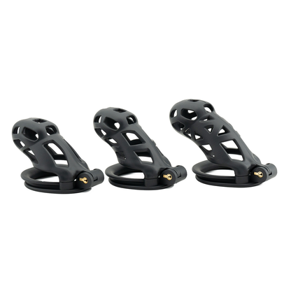 Xscockcage| Matte Texture Black Cobra Chastity Cage 2.0
