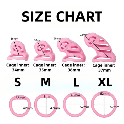 Xscockcage| Viper Black/Pink Cobra Chastity Cage 2.0