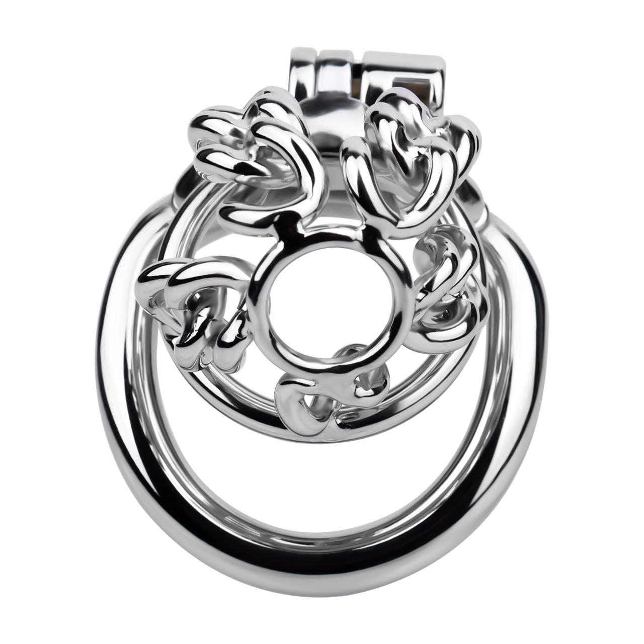 Xscockcage| Steel Chain CB Cage Chastity Cage– Hollow, Lockable, Breathable