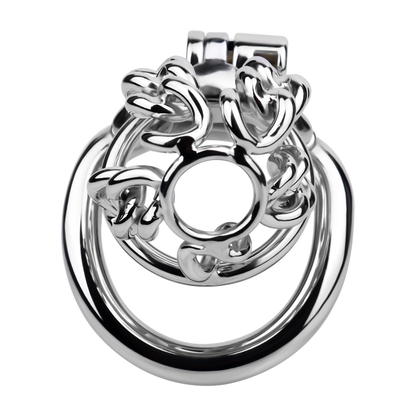 Xscockcage| Steel Chain CB Cage Chastity Cage– Hollow, Lockable, Breathable