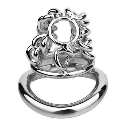 Xscockcage| Steel Chain CB Cage Chastity Cage– Hollow, Lockable, Breathable
