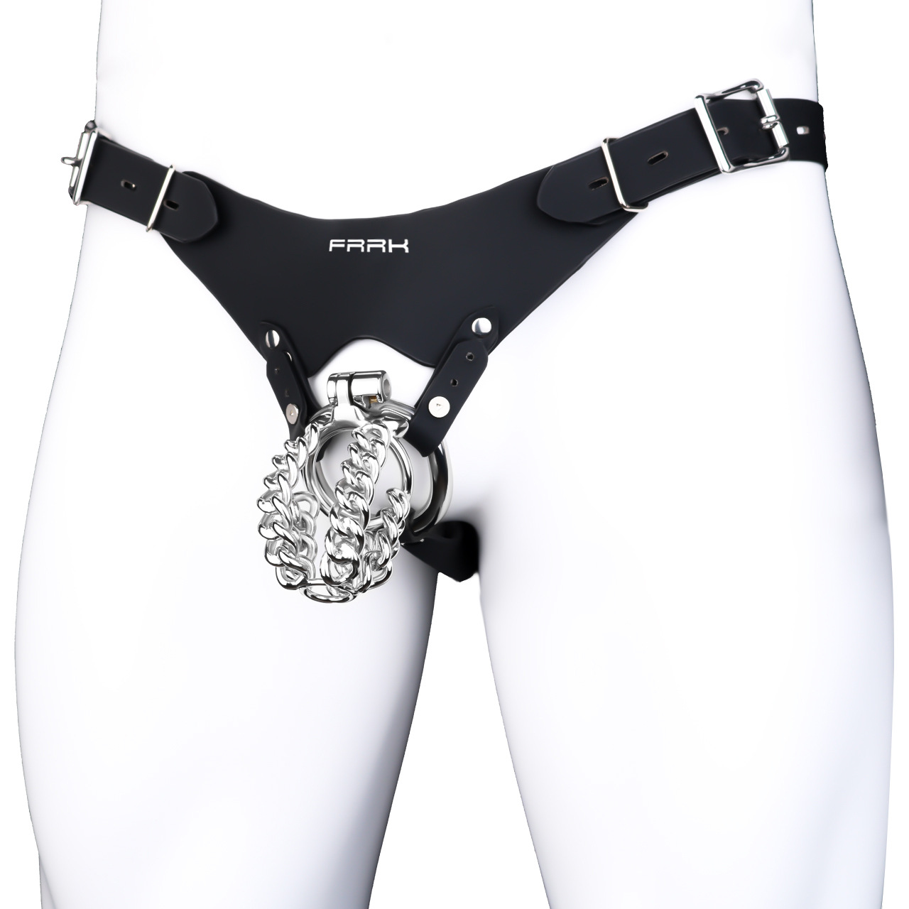 Xscockcage| Steel Chain CB Cage Chastity Cage– Hollow, Lockable, Breathable