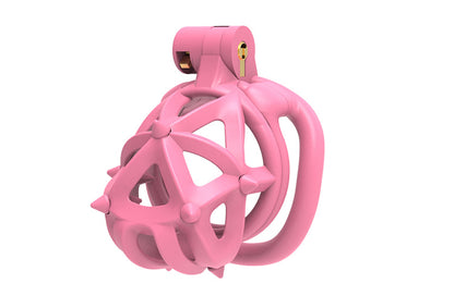 Xscockcage| Pink 3D-Printed Spiked Chastity Cage