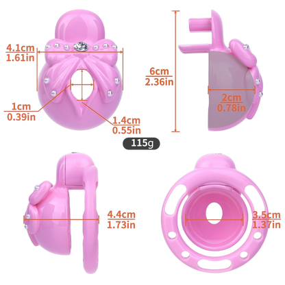 Xscockcage| Gaîne de Chasteté Diamant Bowknot