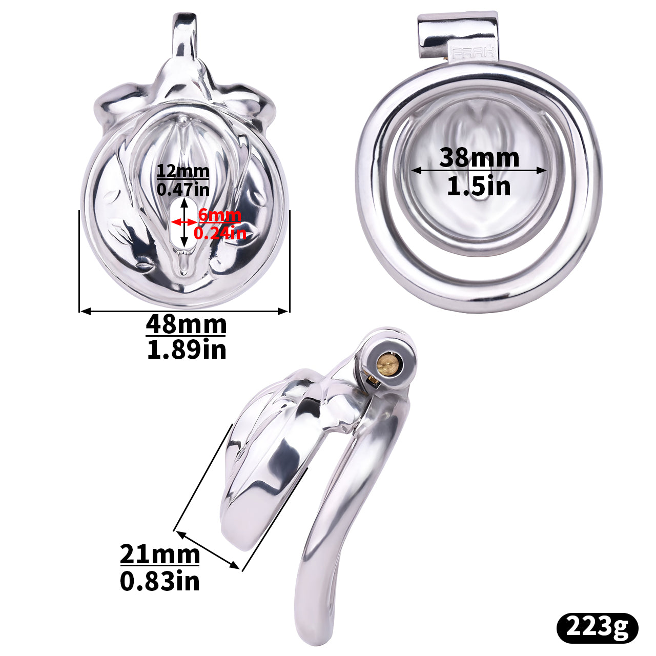 Xscockcage| Metal Sissy Chastity Cage Sissy Clit #1 Clitty Cage