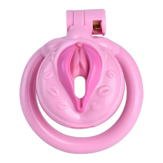 Pink Sissy Chastity Cage #1