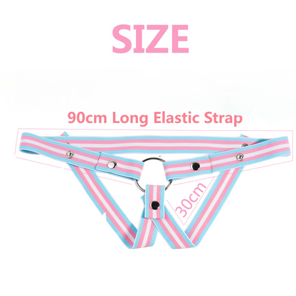 Xscockcage| Rainbow Chastity Belt Assistance Belt Chastity Cage strap Sissy Belt