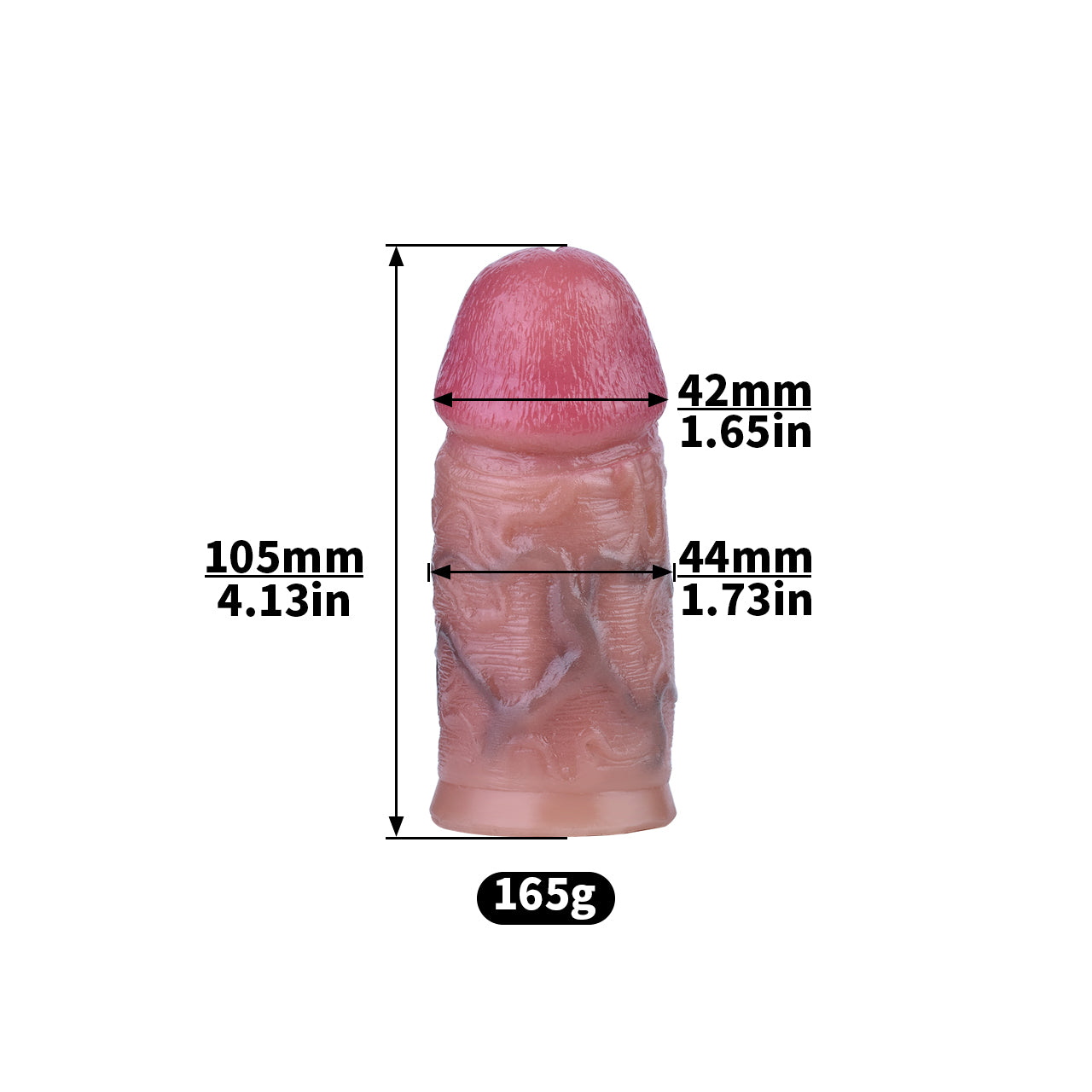 Xscockcage | Cage de chasteté en métal inversée avec dildo réaliste amovible (anneau standard) - ChastiDick