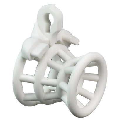 Xscockcage| 3D Printed Fish Trap White Inverted Chastity Cage