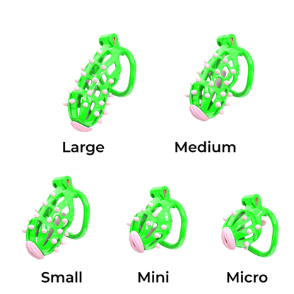 Xscockcage| Pink/Blue/Black/Purple/Clear/Green Cobra Spiked Chastity Cage