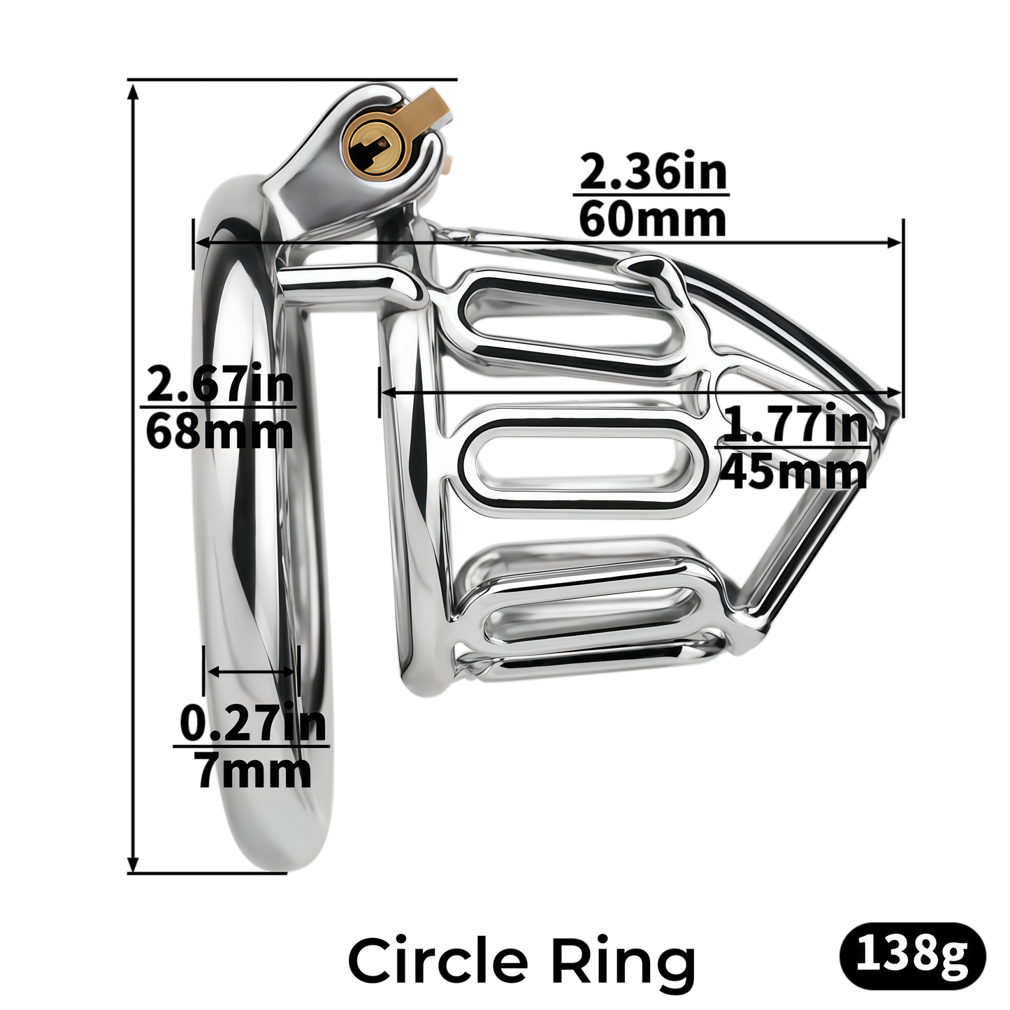 Xscockcage| Ice Silver Mech Geometric Frame Integrated Lock Cage Chastity Cage