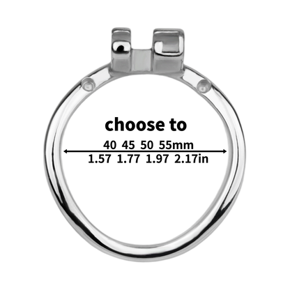 Xscockcage| Ice Silver Mech Geometric Frame Integrated Lock Cage Chastity Cage