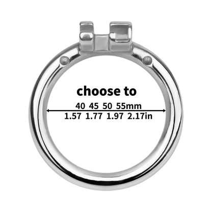Xscockcage| Ice Silver Mech Geometric Frame Integrated Lock Cage Chastity Cage