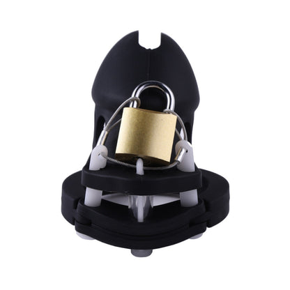 Black Silicone Soft Chastity Cage Small