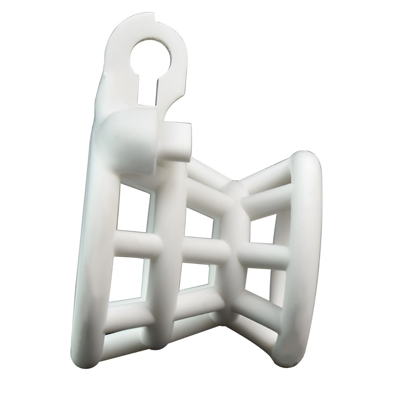 Xscockcage| 3D Printed Fish Trap White Inverted Chastity Cage