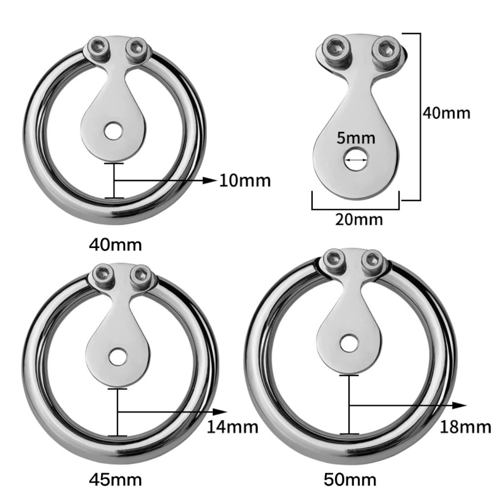 Metal Flat Inverted Cock Cage