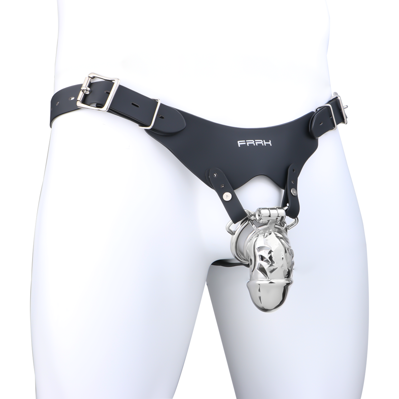 Xscockcage| Silver Wing Phantom Metal Hollow Lock Cage Chastity Cage