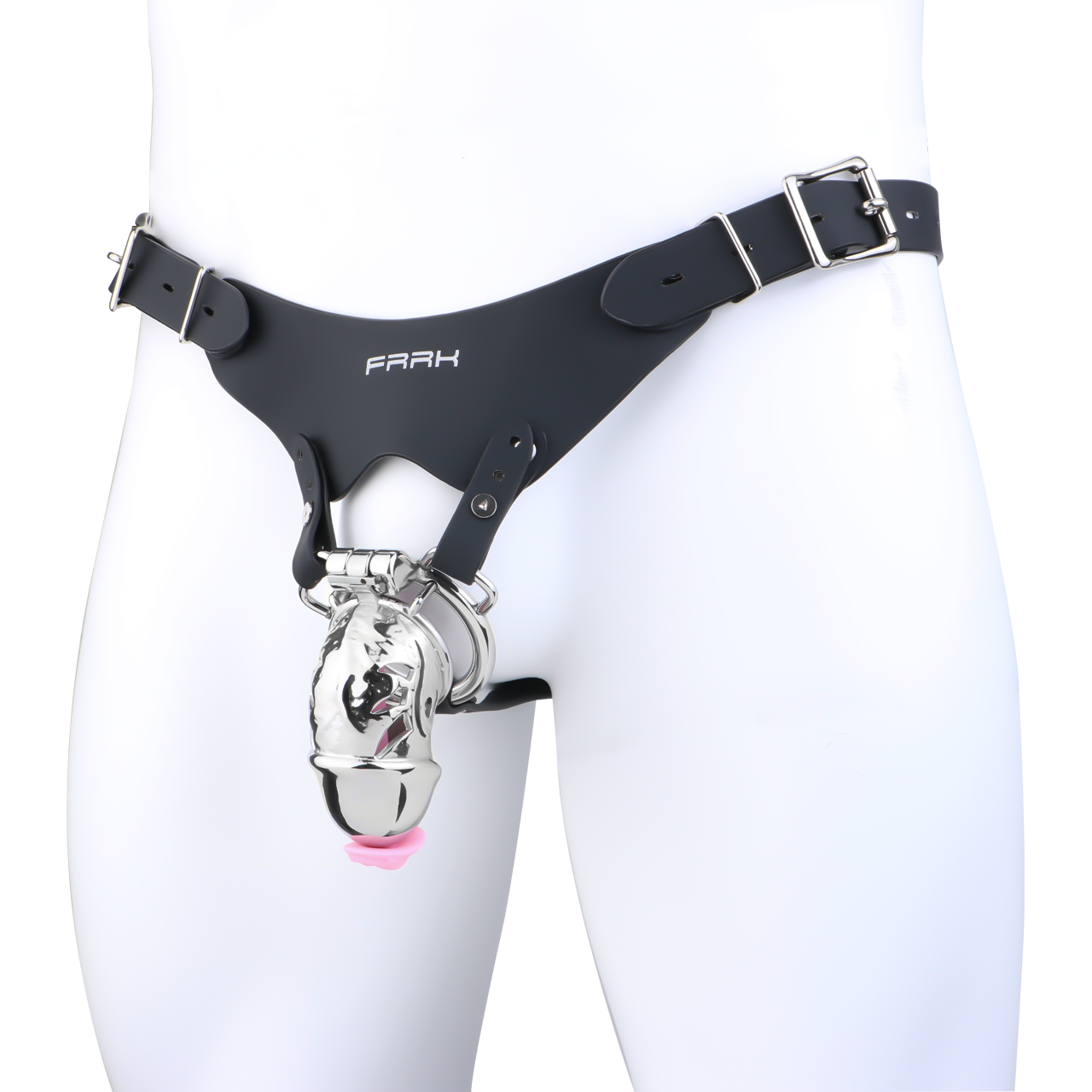 Xscockcage| Silver Wing Phantom Metal Hollow Lock Cage Chastity Cage