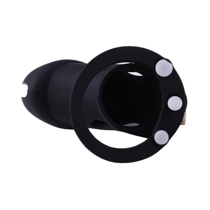 Black Silicone Soft Chastity Cage Small