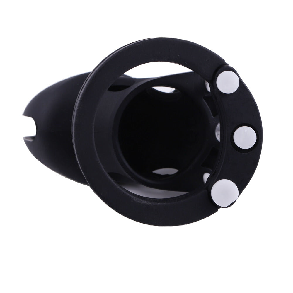 Black Silicone Soft Chastity Cage Large